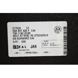 5G6867428F Kofferraum Seitenverkleidung Abdeckung rechts schwarz VW Golf 7 ORIG.